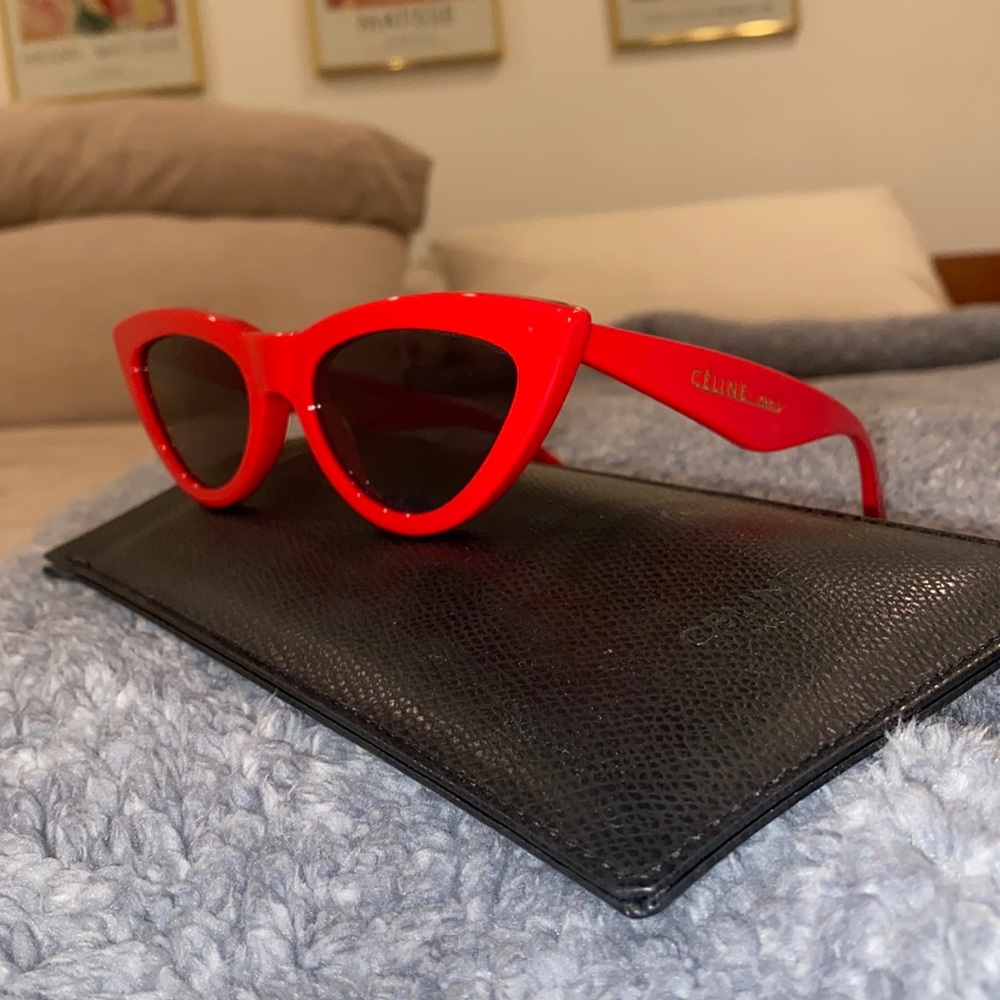 Celine Red Cateye sunglasses